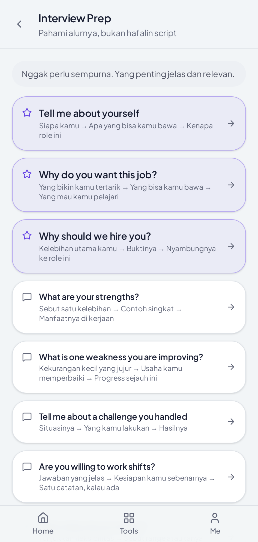 Layar Interview Prep ReadyWork