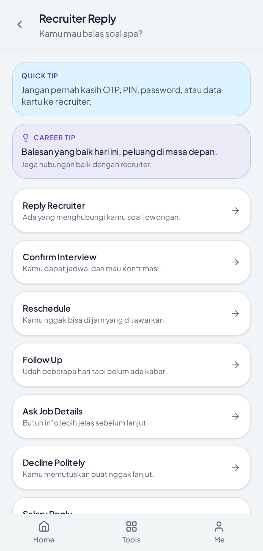 Layar Recruiter Reply ReadyWork